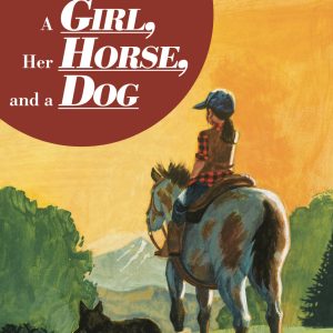 a girl her horse and a dog-web